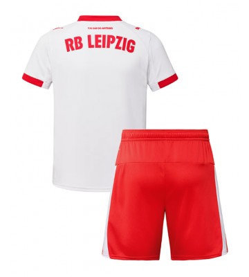 RB Leipzig Hjemmebanetrøje Børn 2025-26 Kortærmet (+ Korte bukser)